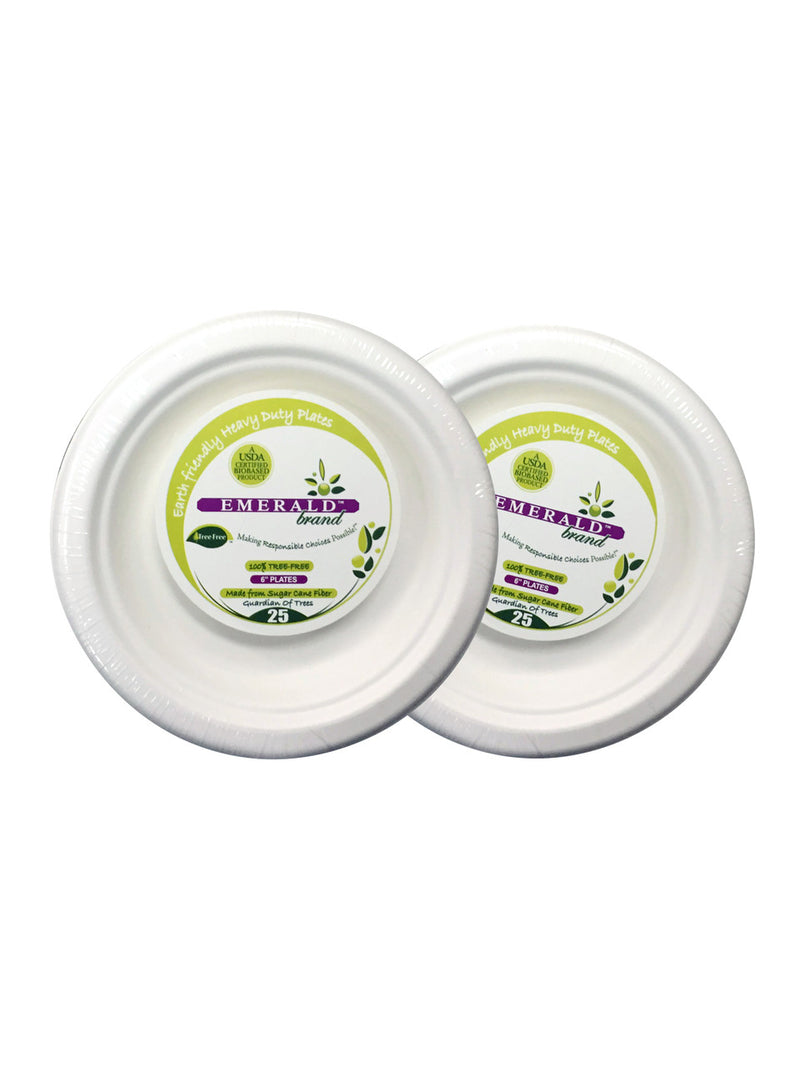 Emerald Round Plates 6