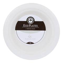 Emerald Round Plates 6" — 20 Packs of 25 (500 Total)